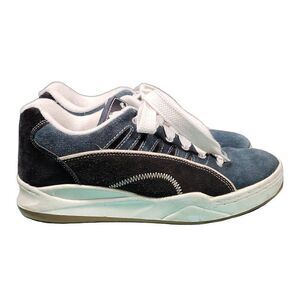 2XS Sports Women's Black Blue Colorblock Suede Jump Lace Up Sneakers Size 10.5